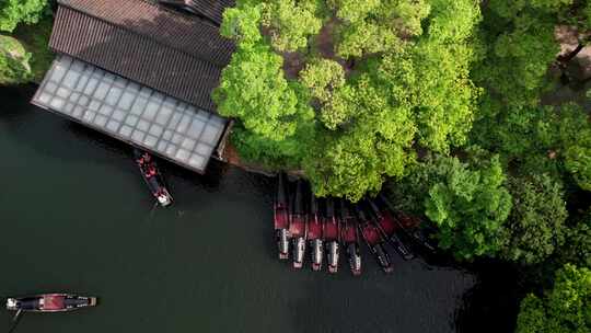 绍兴东湖景区航拍