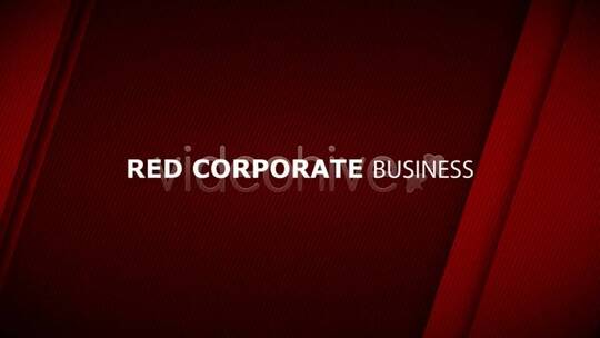 红色企业业务宣传推广展示AE模板