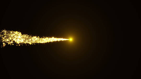 金色魔法粒子轨迹路径粒子转场动画9