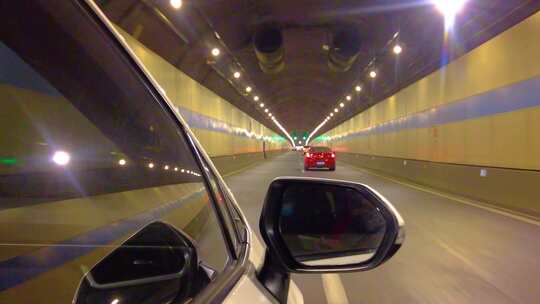 汽车在隧道里行驶视频素材视频素材模板下载