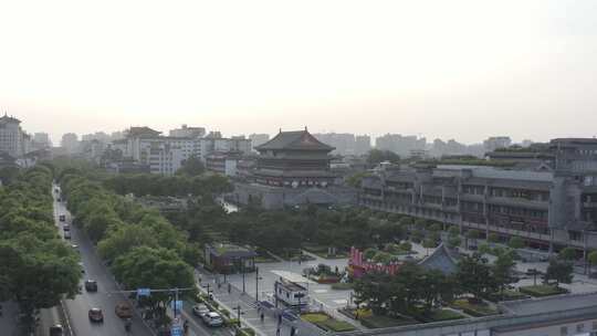 西安 城墙 鼓楼 永宁门 南门 广场 古建筑