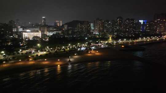 珠海情侣中路夜景航拍