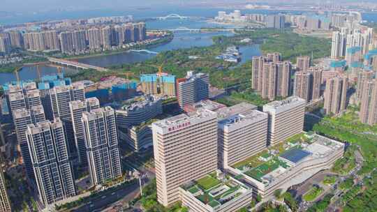 厦门弘爱医院门诊楼悟2高质量航拍钟宅城市