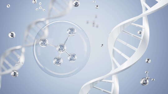 DNA 和分子结构视频素材模板下载