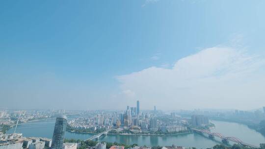 广西柳州全景马鞍山风景城市风光