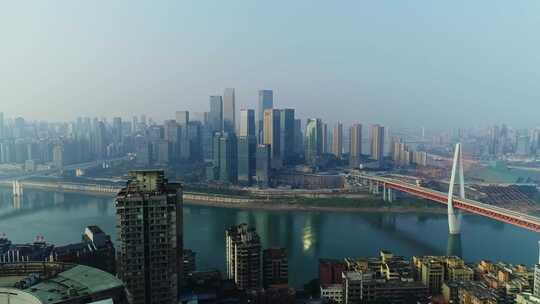 重庆城市建筑道路交通航拍