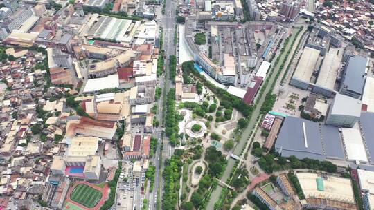 泉州鲤城区南环路车流航拍泉州大景晋江市区