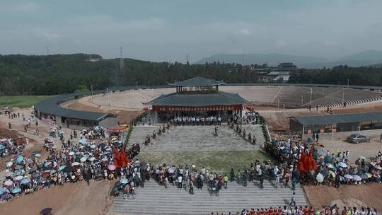 节日视频云南楚雄彝族火把节开幕式会场