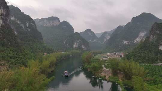 广西河池小三峡航拍