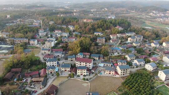 航拍 乡村 田园 农村 房屋