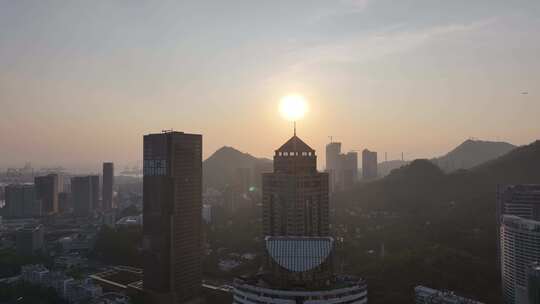 深圳南山太子湾蛇口港航拍