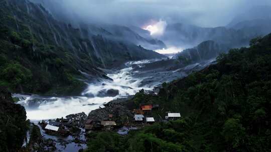 4K 山区洪水山洪、强降雨地质灾害