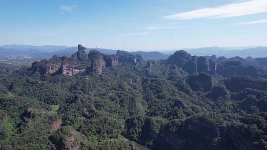 祖国大好河山广东丹霞山5A景区航拍