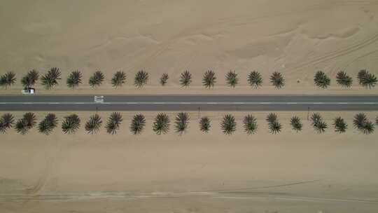沙漠中的公路