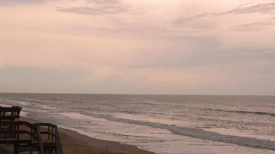 海滩，海岸线，佛罗里达，海浪