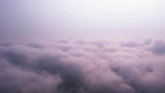 航拍穿云、云雾