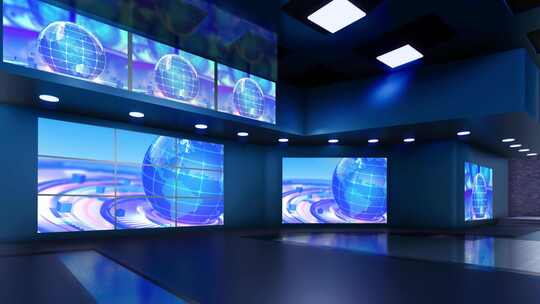 科技感虚拟演播室场景