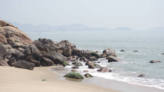 海滩海浪大海海滨海边沙滩