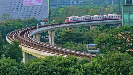 广州地铁高架航拍