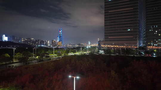 广东珠海横琴 马骝洲水道 澳门夜景