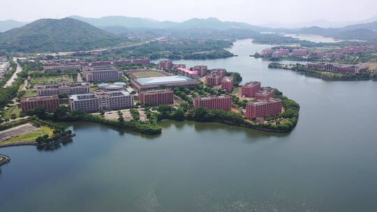 福建省泉州市洛江区马甲镇仰恩大学航拍校园