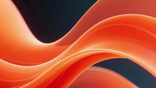 橙色动感波浪抽象背景素材