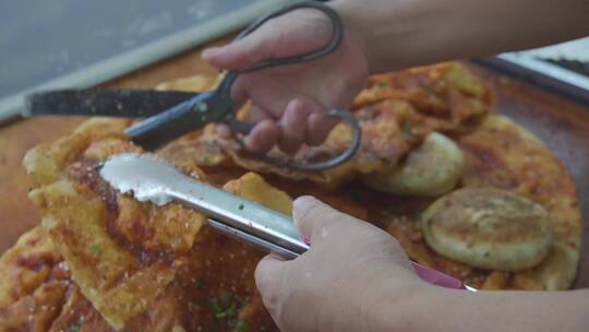 酱香饼 酱香饼 饼子视频素材模板下载