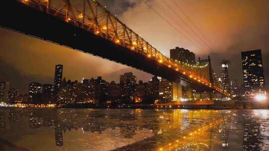 跨江跨海大桥夜景