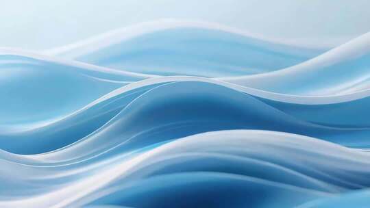 蓝色抽象波浪背景素材