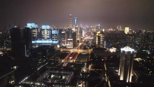 上海外滩陆家嘴夜景