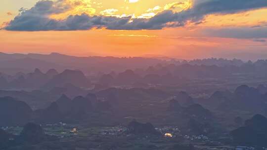 朝霞晚霞夕阳火烧云唯美夕阳