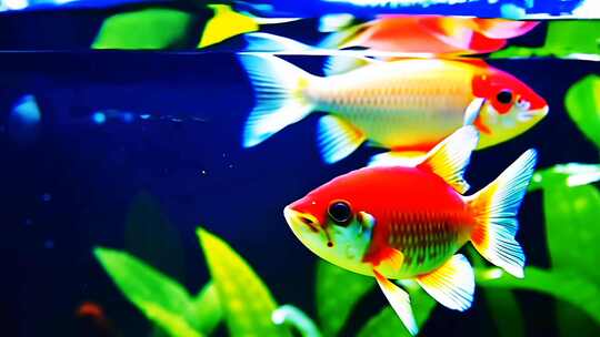 金鱼 鱼缸 水草 水族馆