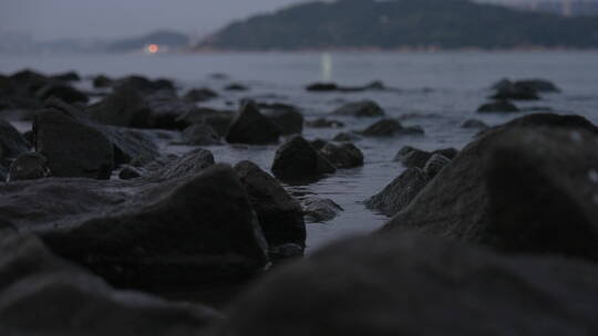 汕头东海岸海湾清晨