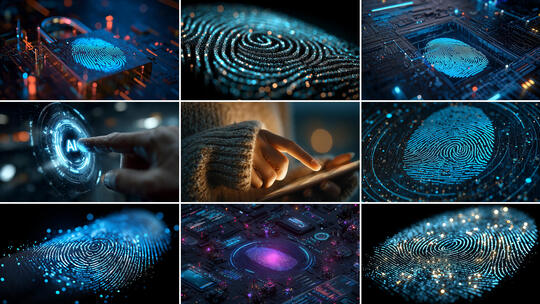 指纹识别 科技密码 安全认证 身份验证