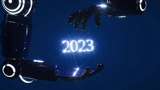 2023机械臂科技感三维概念场景