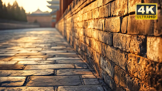 北京市故宫长城升起太阳日出日落唯美风景