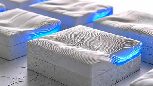 超现实空间片头开场 室内极简未来科幻风格