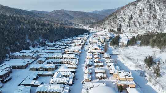 东北雪乡冬季自然风光旅游宣传片素材合集