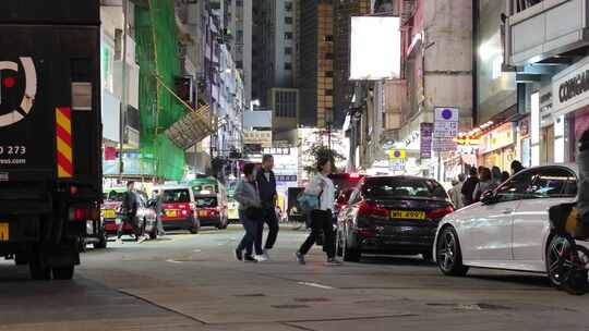 香港街景夜景