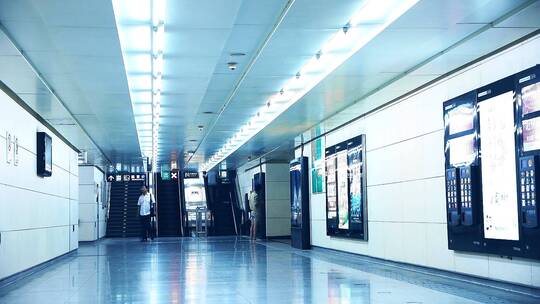 北京地铁站内视频素材模板下载