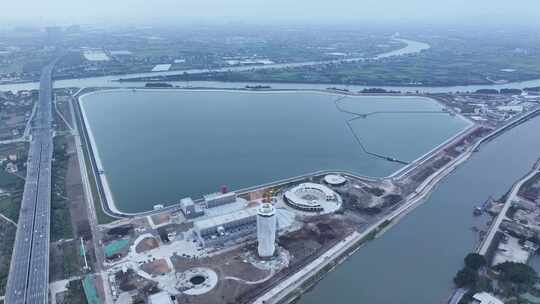 广东省珠江三角洲水资源配置工程高新沙水库视频素材模板下载