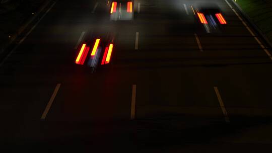 夜晚城市道路交通实拍视频素材模板下载