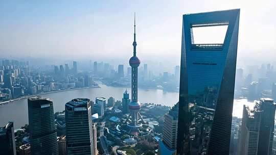 上海城市天际线景观