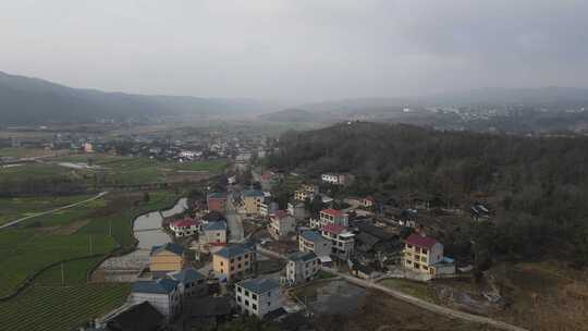 农村集市航拍 贵州锦屏花桥赶场航拍