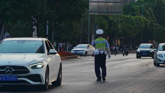 城市交通交警指挥