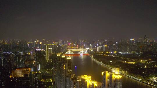 广州越秀海珠夜景