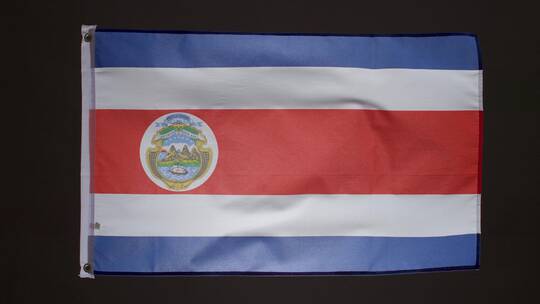 飘扬的哥斯达黎加国旗