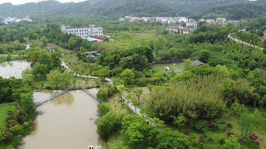 武汉九真桃源景区航拍