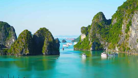 越南下龙湾的美丽风景
