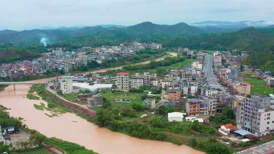 广东省河源市九和镇客家建筑七视频素材模板下载